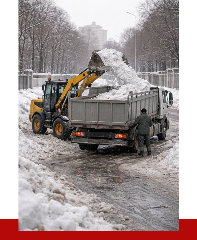 Вывоз снега с погрузкой в Дивногорске от 3539 р. ПРОНЕРУДДвн