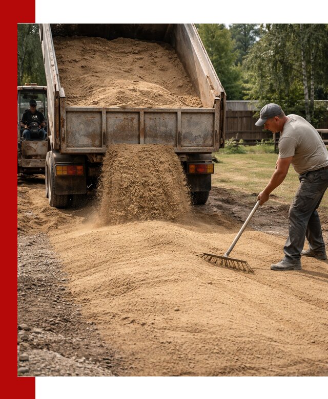Отсыпка участка песком в Дивногорске быстро и качественно