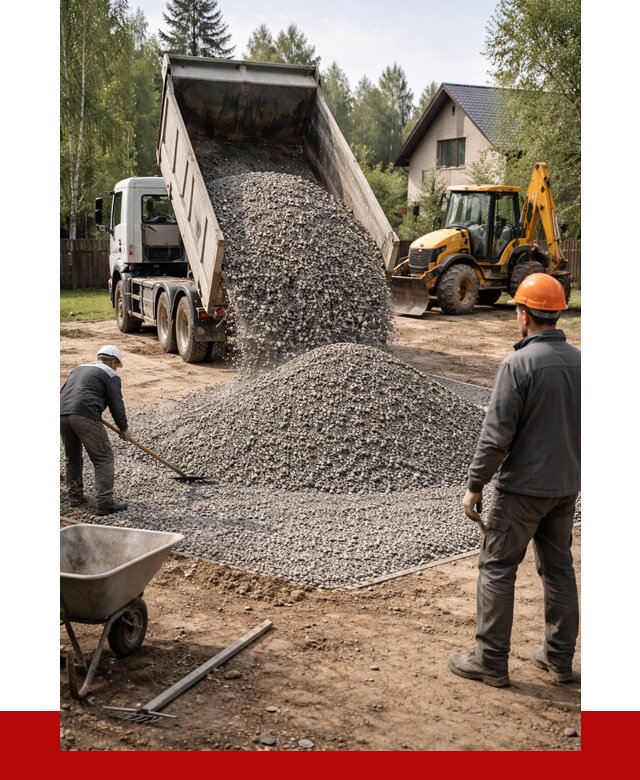 Отсыпка участка щебнем в Дивногорске от 6572 р. ПРОНЕРУДДвн