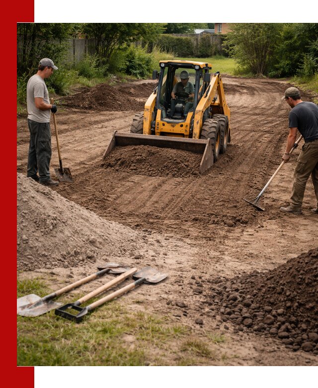 Планировка участка грунтом с вывозом и доставкой в Дивногорске