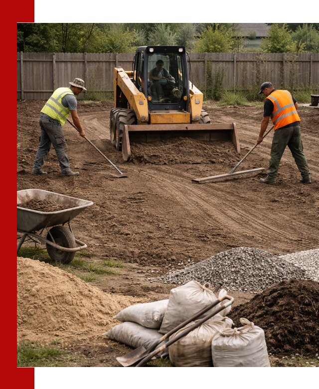 Выравнивание участка под строительство и благоустройство в Дивногорске
